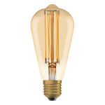 Ledvance Vintage 1906 LED E27 Edison Oro 5.8W 470lm - 822 Bianco Molto Caldo | Dimmerabile - Sostitutiva 40W