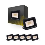 Confezione Multipack 6x Bright Choice Proiettore LED 20W 2000lm 100D - 830 Luce Calda -  | IP66 - Simmetrico