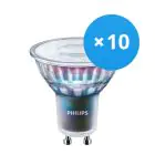 Confezione Multipack 10x Philips MASTER LED Faretti ExpertColor GU10 PAR16 5.5W 355lm 36D - 927 Bianco Molto Caldo | Miglior resa cromatica - Dimmerabile - Sostitutiva 50W