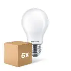 Confezione Multipack 6x Philips MASTERValue LED E27 Pera Ghiaccio 11.2W 1521lm - 940 Bianco Freddo | Miglior Resa Cromatica - Dimmerabile - Sostitutiva 100W
