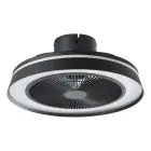 Eglo Ventilatore Da Soffitto Vallonia 1 ABS Matt Nero 31.7W 3200lm - 827-865 Regolabile Bianca + RGB | Dimmerabile